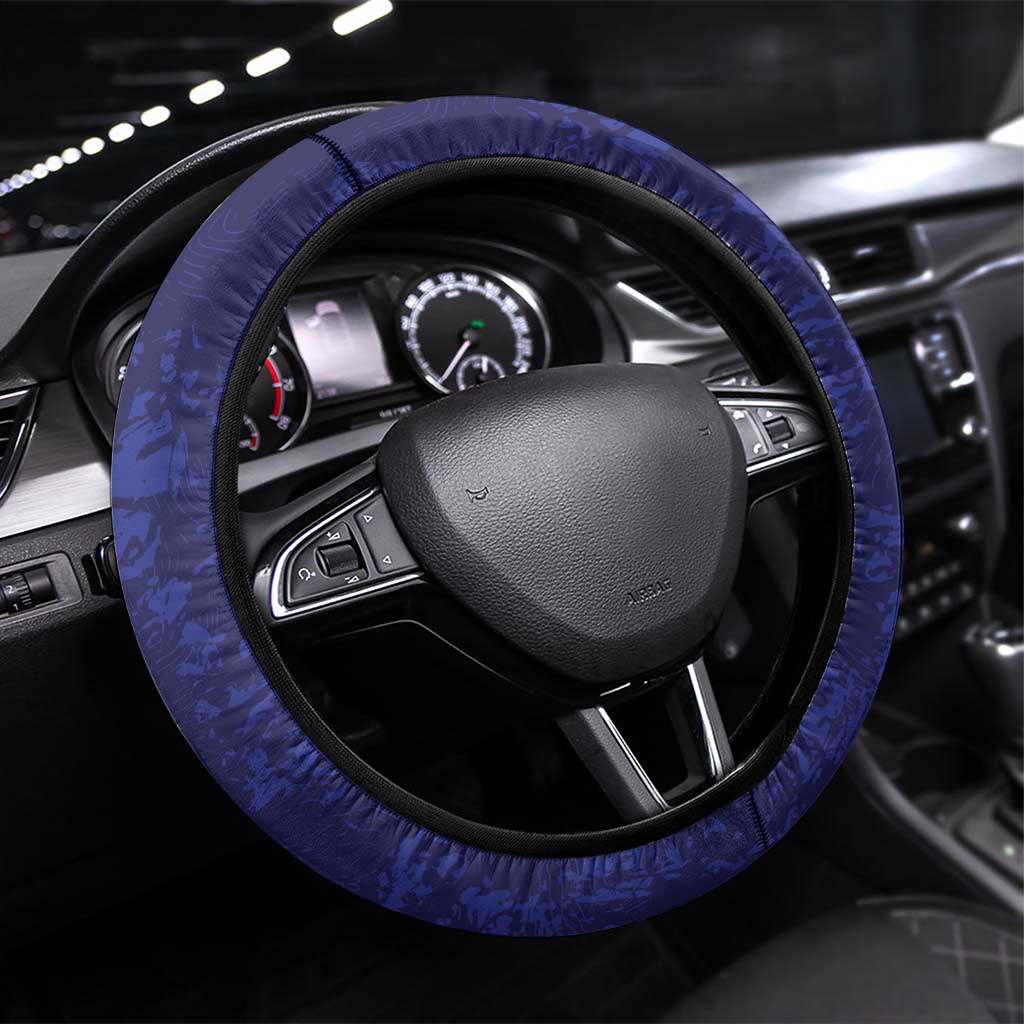 USA Ice Hockey Steering Wheel Cover United States Eagle Mascot