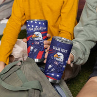 Custom USA Ice Hockey Tumbler Cup United States Eagle Mascot