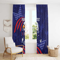 Custom USA Ice Hockey Window Curtain United States Eagle Mascot