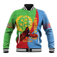 Personalised Eritrea Independence Day Baseball Jacket Shida Shoes One People One Heart
