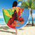 Personalised Eritrea Independence Day Beach Blanket Shida Shoes One People One Heart