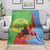 Personalised Eritrea Independence Day Blanket Shida Shoes One People One Heart