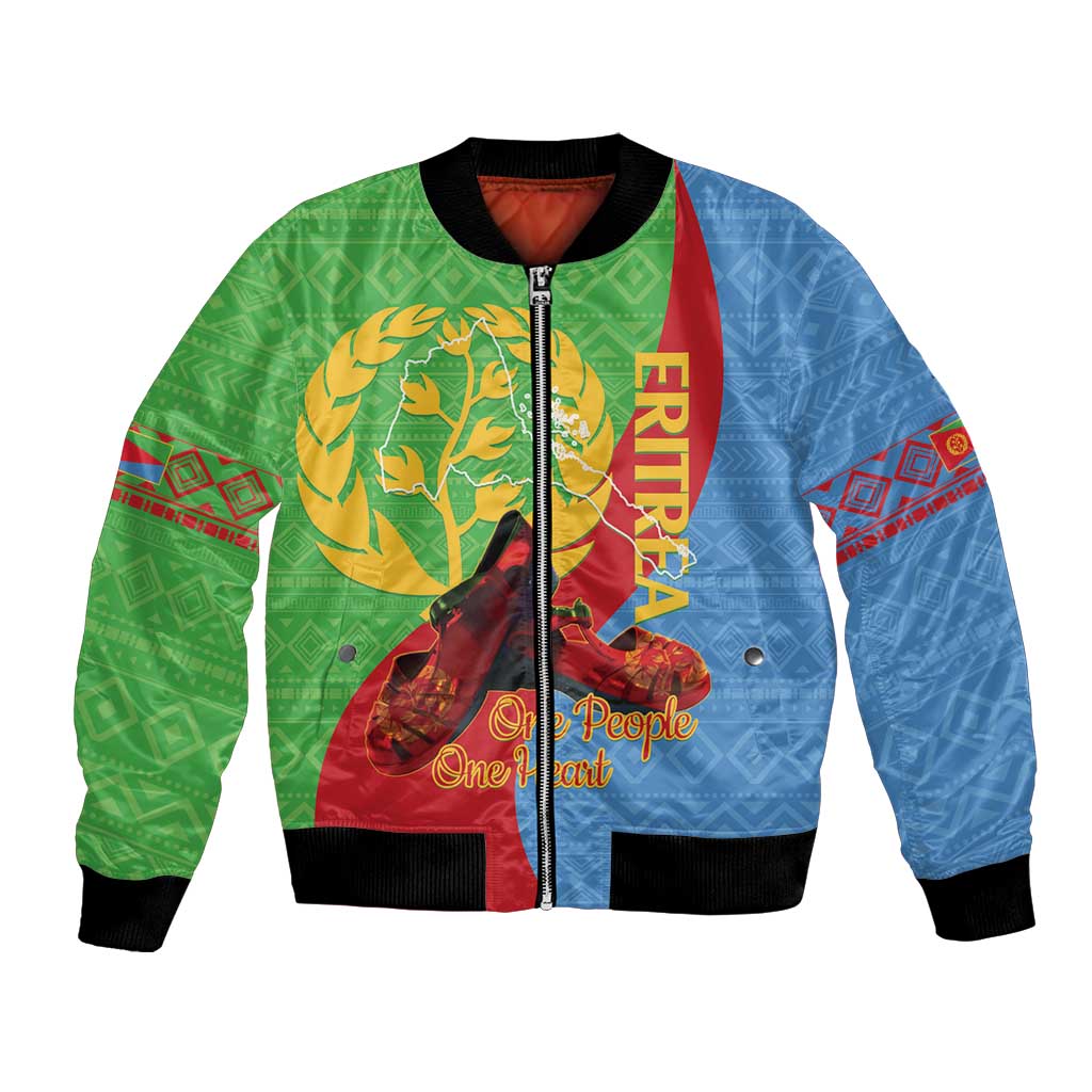 Personalised Eritrea Independence Day Bomber Jacket Shida Shoes One People One Heart