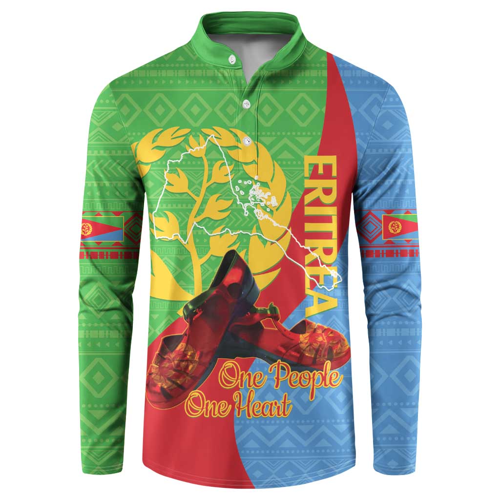 Personalised Eritrea Independence Day Button Sweatshirt Shida Shoes One People One Heart