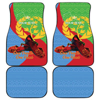 Personalised Eritrea Independence Day Car Mats Shida Shoes One People One Heart
