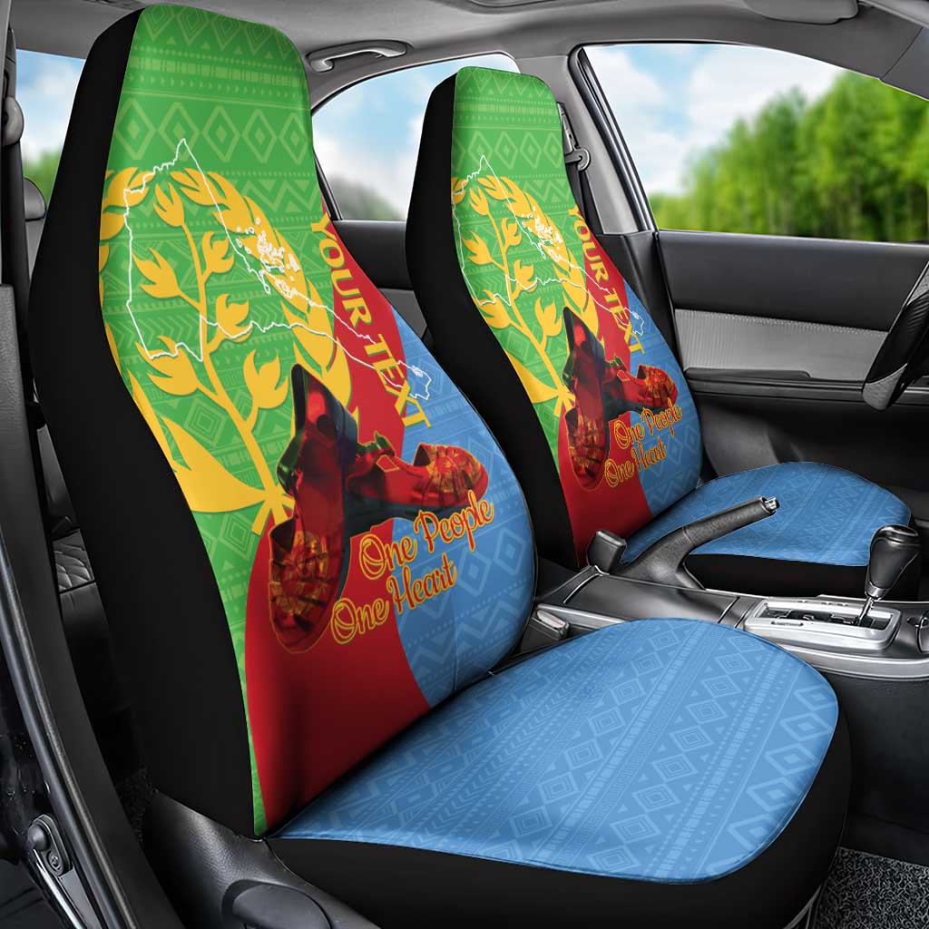 Personalised Eritrea Independence Day Car Seat Cover Shida Shoes One People One Heart
