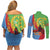 Personalised Eritrea Independence Day Couples Matching Off Shoulder Short Dress and Long Sleeve Button Shirt Shida Shoes One People One Heart