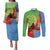 Personalised Eritrea Independence Day Couples Matching Puletasi and Long Sleeve Button Shirt Shida Shoes One People One Heart