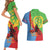 Personalised Eritrea Independence Day Couples Matching Short Sleeve Bodycon Dress and Hawaiian Shirt Shida Shoes One People One Heart