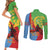 Personalised Eritrea Independence Day Couples Matching Short Sleeve Bodycon Dress and Long Sleeve Button Shirt Shida Shoes One People One Heart