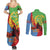 Personalised Eritrea Independence Day Couples Matching Summer Maxi Dress and Long Sleeve Button Shirt Shida Shoes One People One Heart