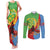 Personalised Eritrea Independence Day Couples Matching Tank Maxi Dress and Long Sleeve Button Shirt Shida Shoes One People One Heart