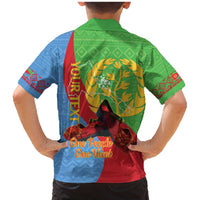Personalised Eritrea Independence Day Family Matching Mermaid Dress and Hawaiian Shirt Shida Shoes One People One Heart