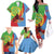 Personalised Eritrea Independence Day Family Matching Off The Shoulder Long Sleeve Dress and Hawaiian Shirt Shida Shoes One People One Heart