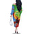 Personalised Eritrea Independence Day Family Matching Off The Shoulder Long Sleeve Dress and Hawaiian Shirt Shida Shoes One People One Heart