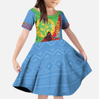 Personalised Eritrea Independence Day Family Matching Off Shoulder Maxi Dress and Hawaiian Shirt Shida Shoes One People One Heart