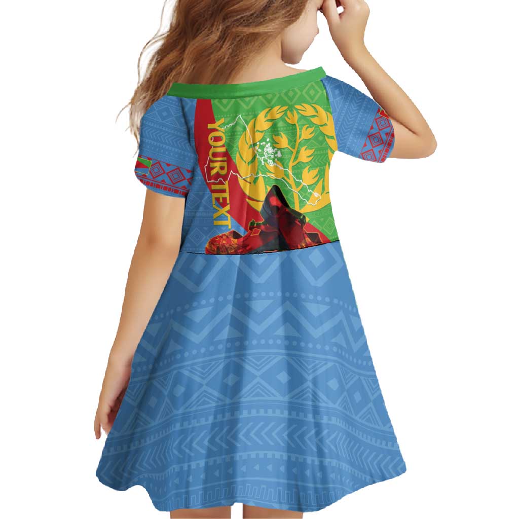 Personalised Eritrea Independence Day Family Matching Off Shoulder Maxi Dress and Hawaiian Shirt Shida Shoes One People One Heart