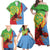 Personalised Eritrea Independence Day Family Matching Off Shoulder Maxi Dress and Hawaiian Shirt Shida Shoes One People One Heart