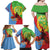 Personalised Eritrea Independence Day Family Matching Off Shoulder Maxi Dress and Hawaiian Shirt Shida Shoes One People One Heart