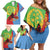 Personalised Eritrea Independence Day Family Matching Off Shoulder Short Dress and Hawaiian Shirt Shida Shoes One People One Heart