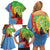 Personalised Eritrea Independence Day Family Matching Off Shoulder Short Dress and Hawaiian Shirt Shida Shoes One People One Heart
