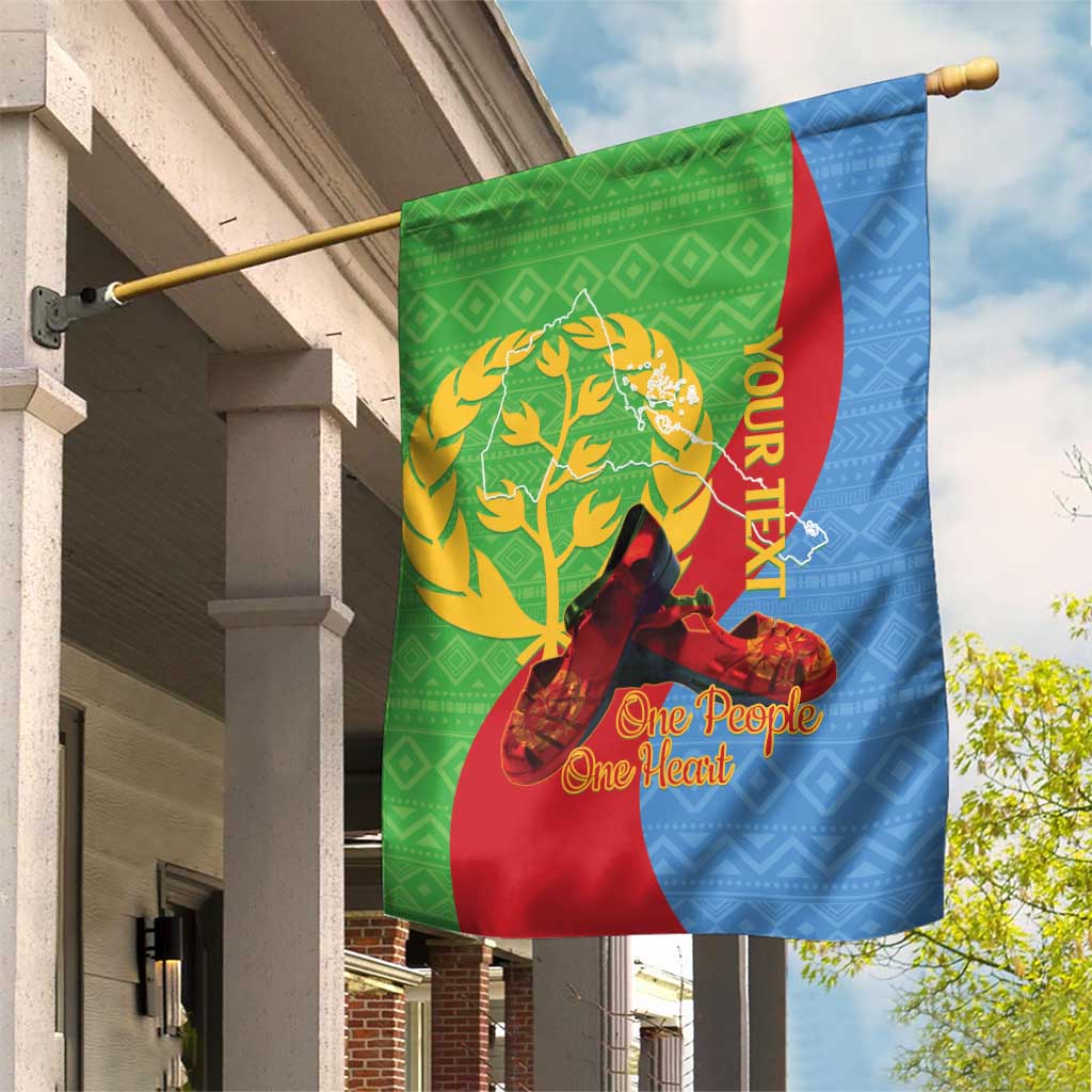 Personalised Eritrea Independence Day Garden Flag Shida Shoes One People One Heart