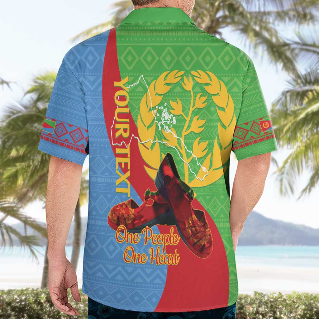 Personalised Eritrea Independence Day Hawaiian Shirt Shida Shoes One People One Heart