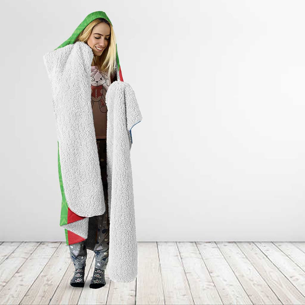 Personalised Eritrea Independence Day Hooded Blanket Shida Shoes One People One Heart
