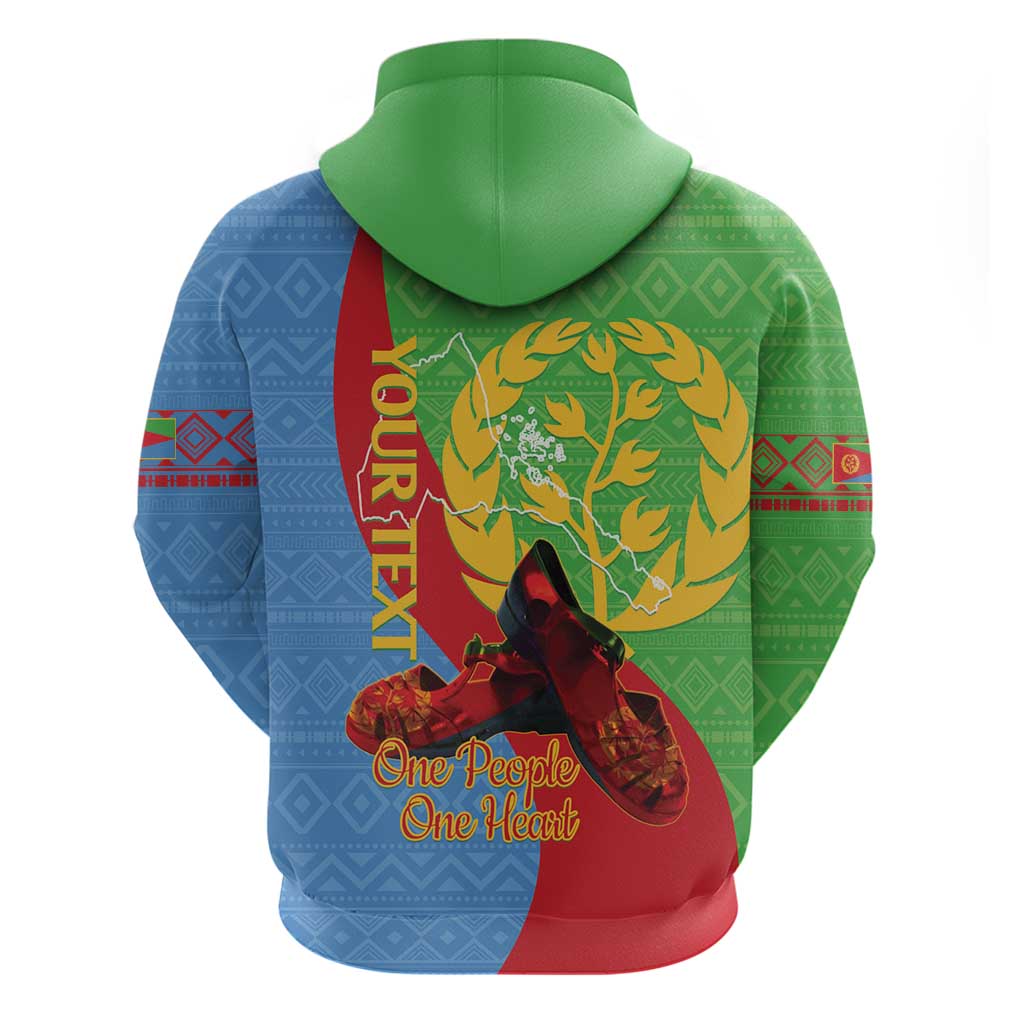 Personalised Eritrea Independence Day Hoodie Shida Shoes One People One Heart