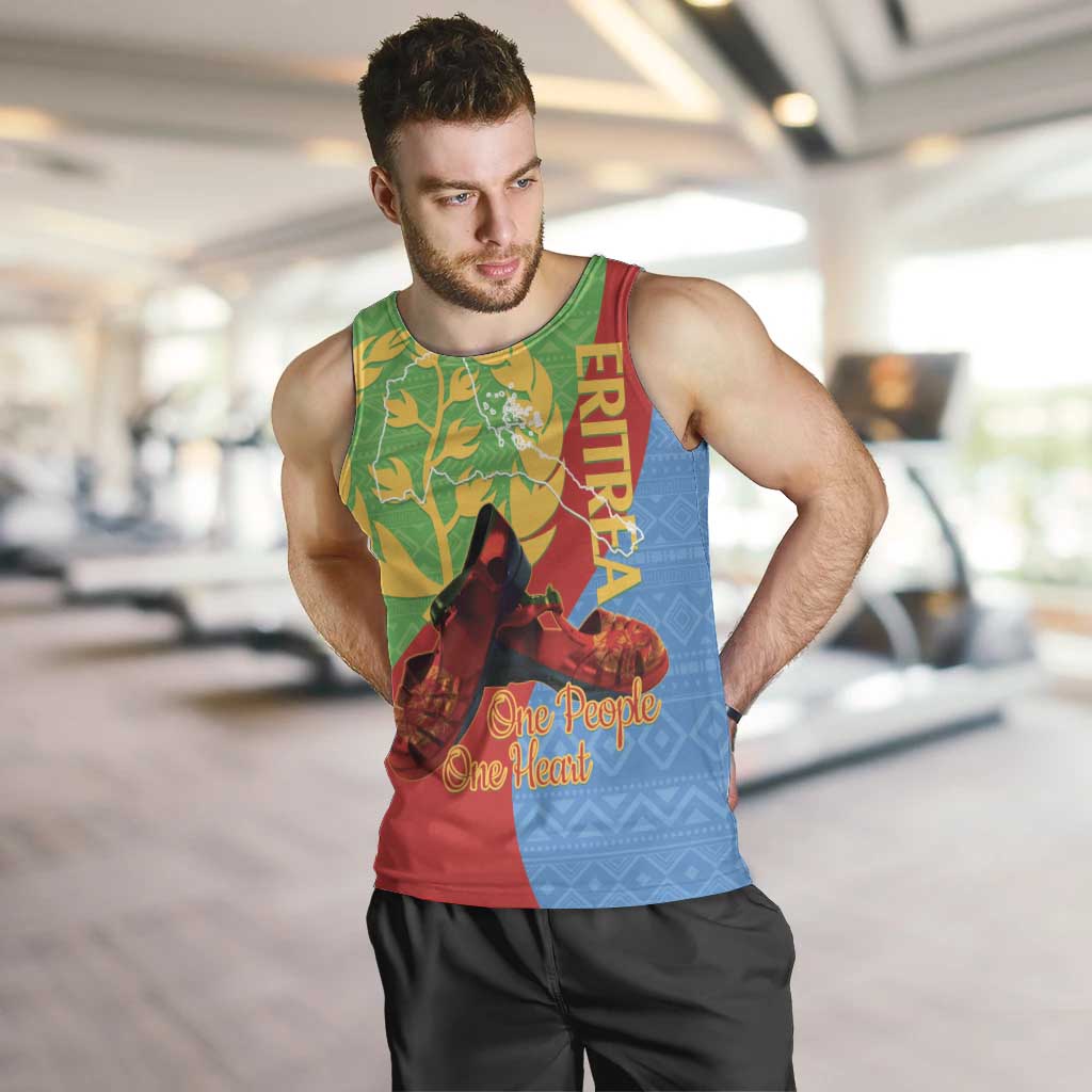 Personalised Eritrea Independence Day Men Tank Top Shida Shoes One People One Heart