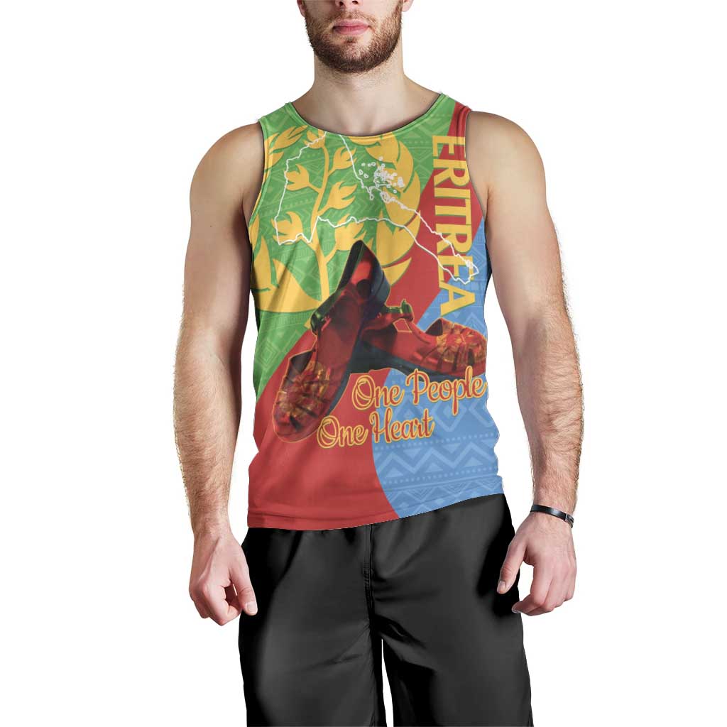 Personalised Eritrea Independence Day Men Tank Top Shida Shoes One People One Heart