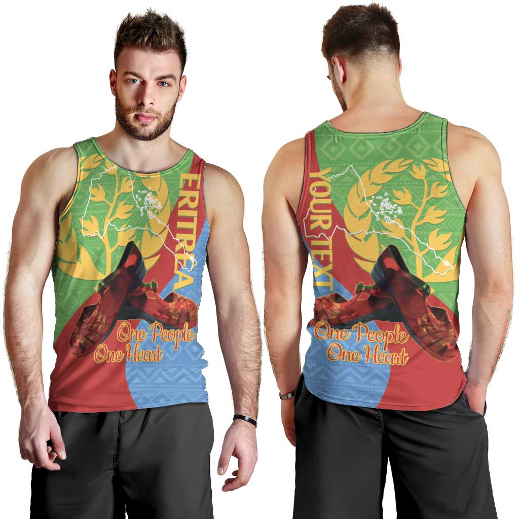Personalised Eritrea Independence Day Men Tank Top Shida Shoes One People One Heart