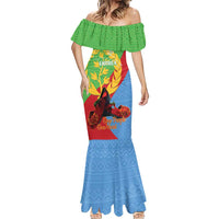 Personalised Eritrea Independence Day Mermaid Dress Shida Shoes One People One Heart