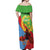 Personalised Eritrea Independence Day Off Shoulder Maxi Dress Shida Shoes One People One Heart