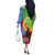 Personalised Eritrea Independence Day Off The Shoulder Long Sleeve Dress Shida Shoes One People One Heart