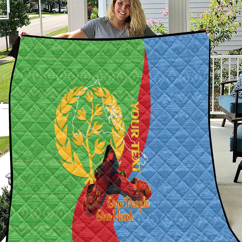 Personalised Eritrea Independence Day Quilt Shida Shoes One People One Heart