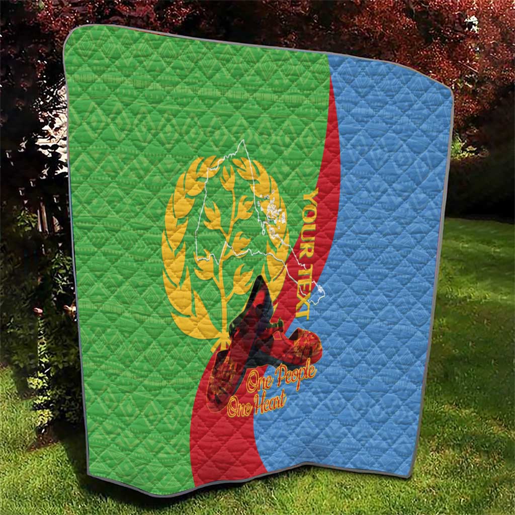 Personalised Eritrea Independence Day Quilt Shida Shoes One People One Heart
