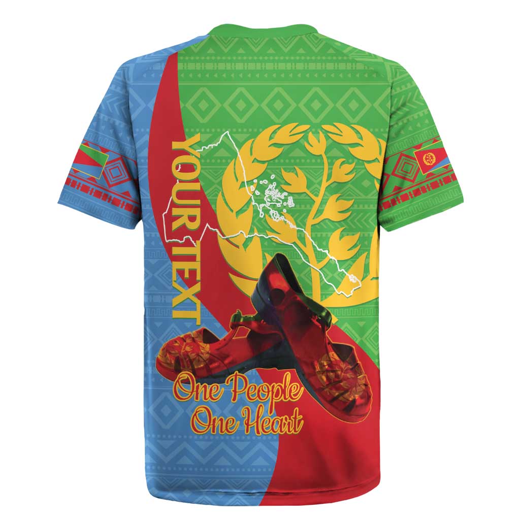 Personalised Eritrea Independence Day Rugby Jersey Shida Shoes One People One Heart