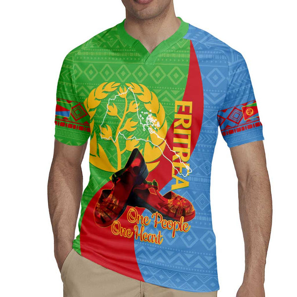 Custom Eritrea Martyrs' Day Rugby Jersey 20 June Shida Shoes With Candles - Black LT14 main image 0
