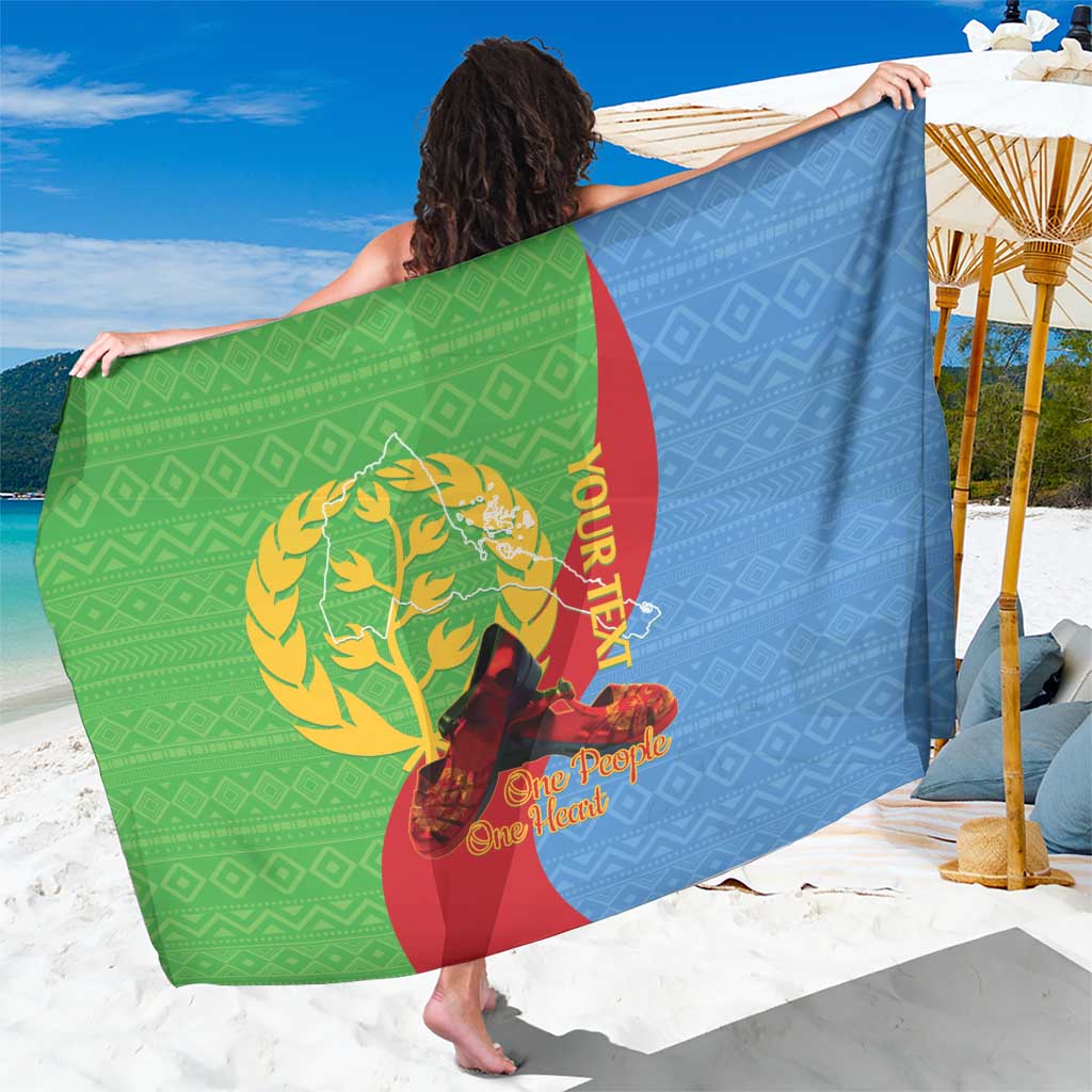 Personalised Eritrea Independence Day Sarong Shida Shoes One People One Heart