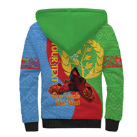 Personalised Eritrea Independence Day Sherpa Hoodie Shida Shoes One People One Heart