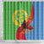 Personalised Eritrea Independence Day Shower Curtain Shida Shoes One People One Heart