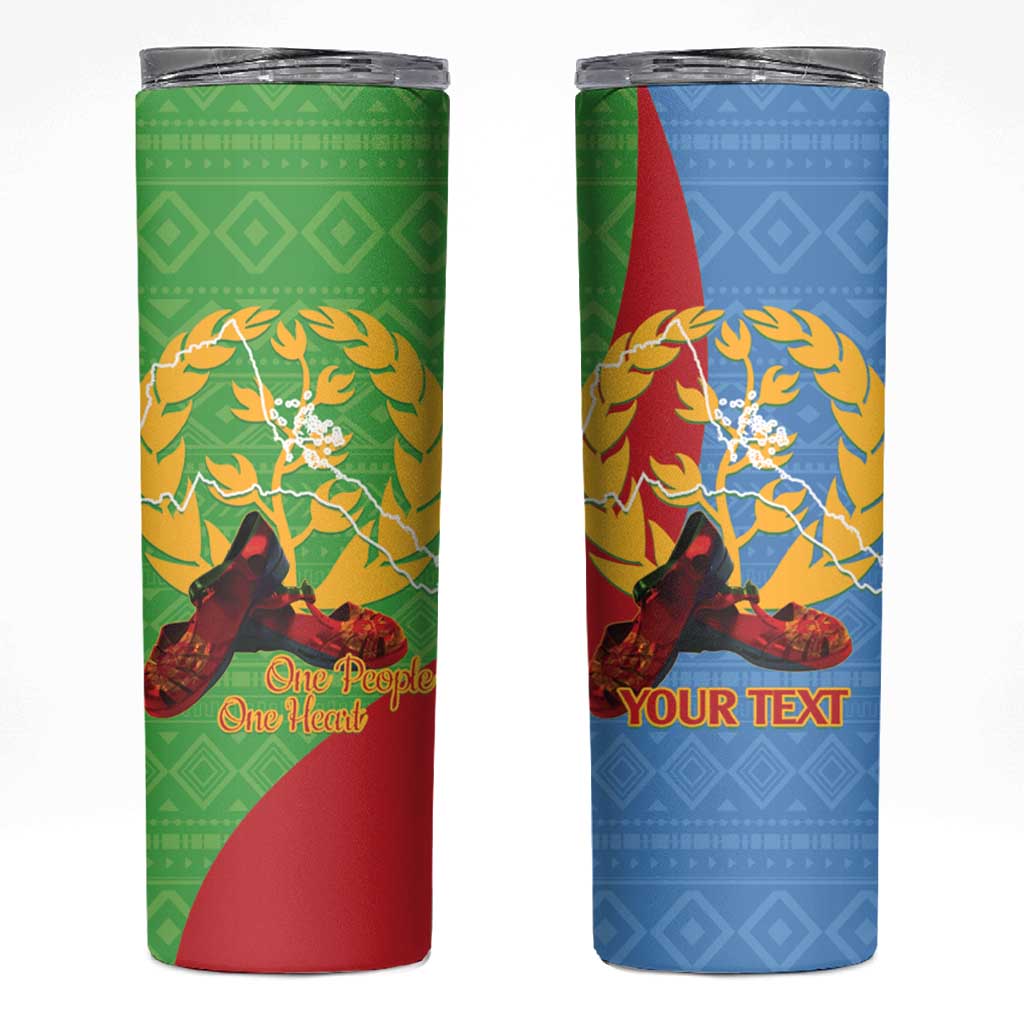 Personalised Eritrea Independence Day Skinny Tumbler Shida Shoes One People One Heart