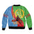 Personalised Eritrea Independence Day Sleeve Zip Bomber Jacket Shida Shoes One People One Heart