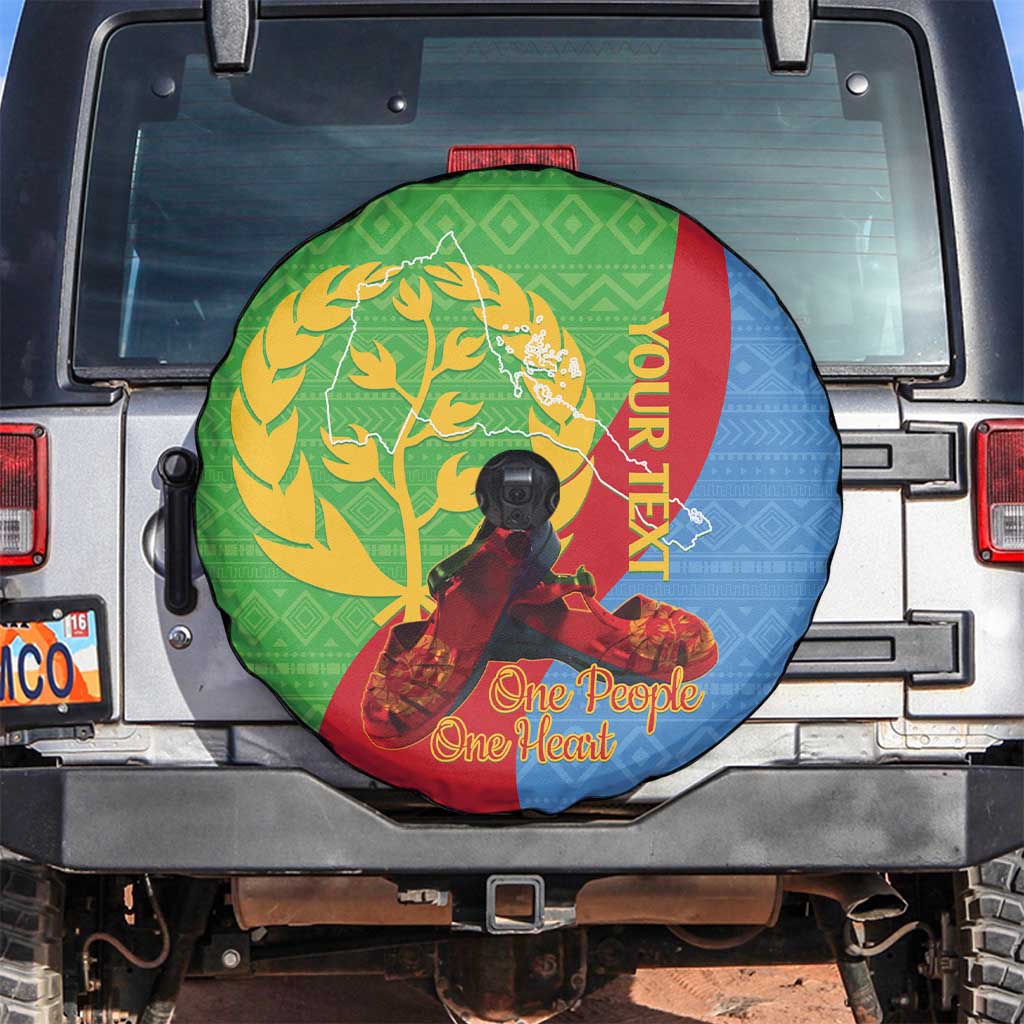 Personalised Eritrea Independence Day Spare Tire Cover Shida Shoes One People One Heart