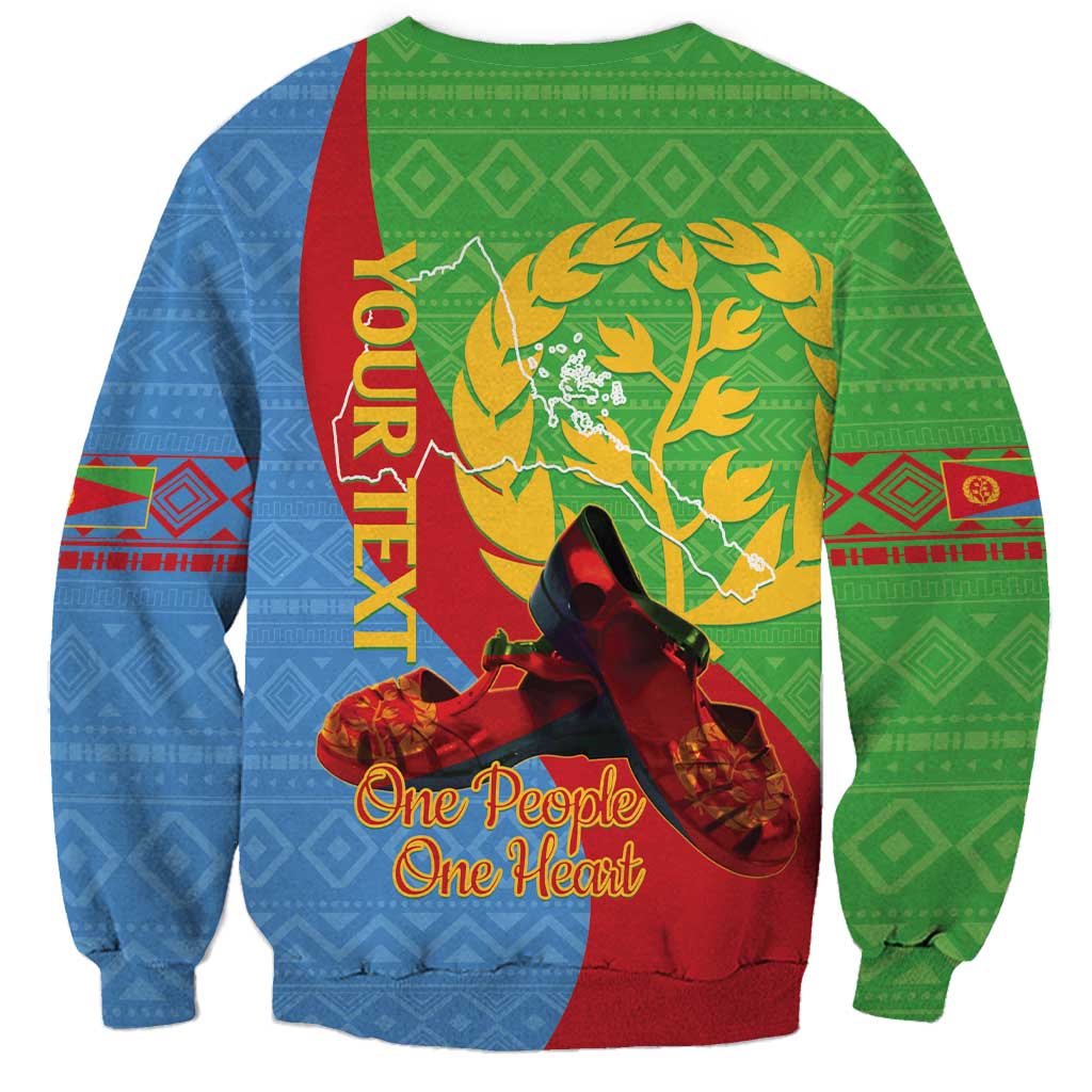 Personalised Eritrea Independence Day Sweatshirt Shida Shoes One People One Heart