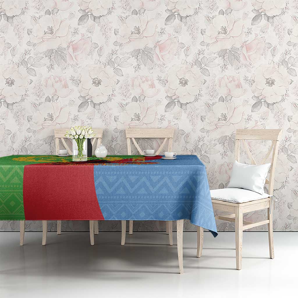 Personalised Eritrea Independence Day Tablecloth Shida Shoes One People One Heart