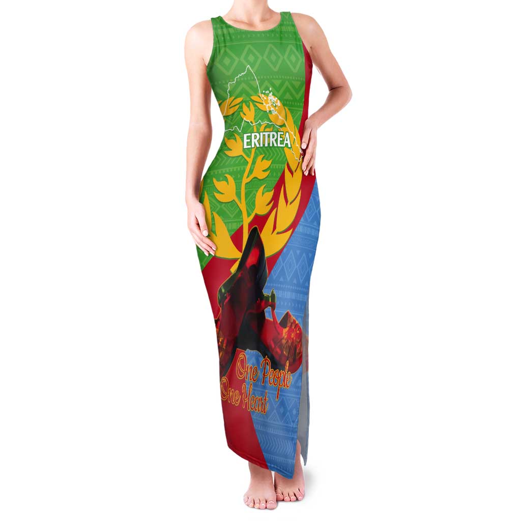 Personalised Eritrea Independence Day Tank Maxi Dress Shida Shoes One People One Heart