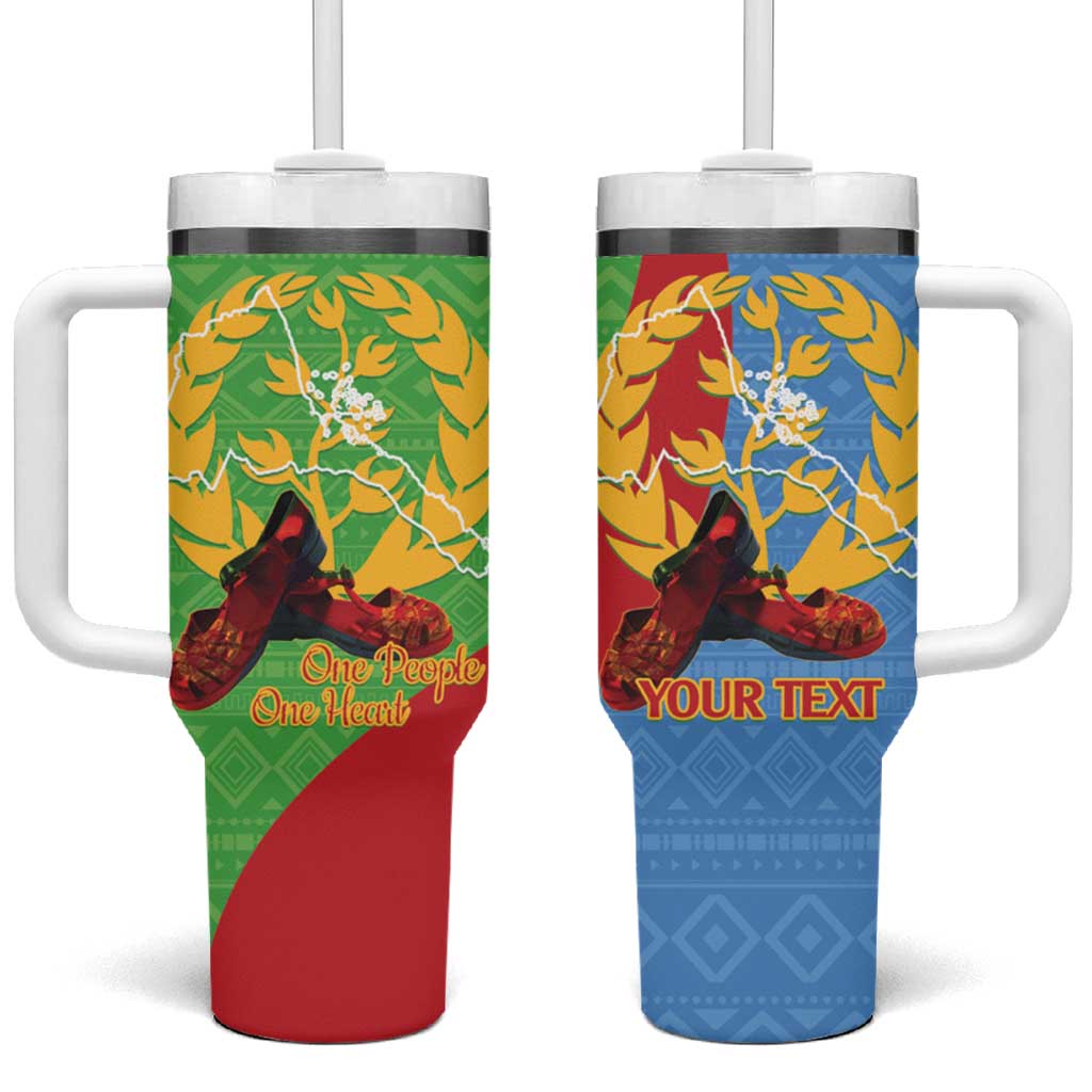 Personalised Eritrea Independence Day Tumbler With Handle Shida Shoes One People One Heart