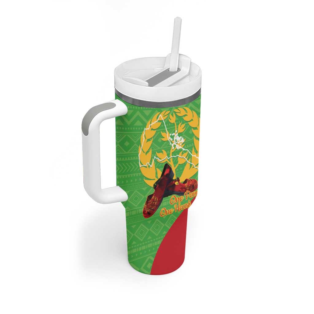 Personalised Eritrea Independence Day Tumbler With Handle Shida Shoes One People One Heart